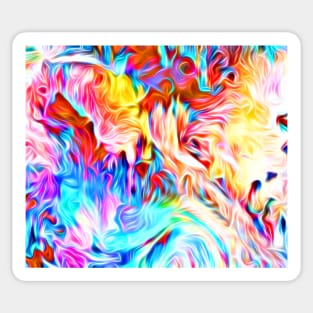 Colored Flames Sticker